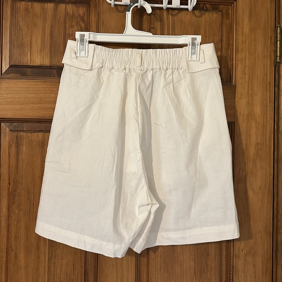 Belle Paque white Bermuda shorts old money style size M - Picture 2 of 5